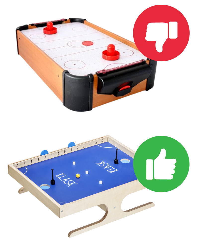 KLASK 4 – Juego Magnético De Habilidad Para 4 Jugadores, Mitad Futbolín Mitad Hockey, Acción Rápida Para Niños Y Adultos +8 Años
